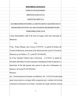 Accordo microcredito