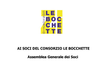 Convocazione Assemblea Soci Consorzio per lunedì 15 dicembre 2014 ore 21:00