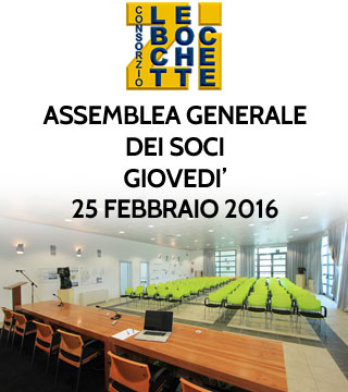 Assemblea soci del Consorzio Bocchette per giovedì 25 febbraio 2016