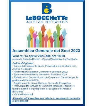 Convocazione Assemblea Generale dei Soci - venerdì 14 aprile 2023 ore 18.00