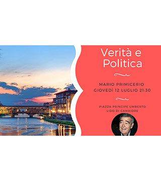 Il Consorzio lancia il secondo incontro sulla Verità, con Mario Primicerio. Verità e Politica.