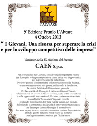 Pergamena Caen - Premio Alveare 2013